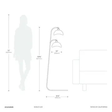 Luna Bella Duo Floor Lamp