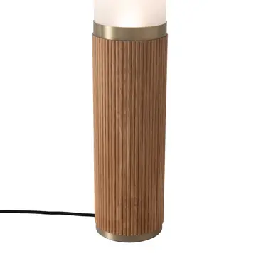 Tambo Cylindro, 60" Accent Floor Lamp, Natural Ash, Weathere