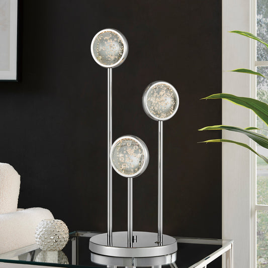 Chrome Bubble LED Table Lamp