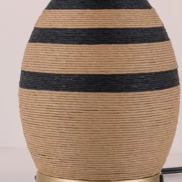Brise 27 Rattan Table Lamp - Usb Touch Dimmer