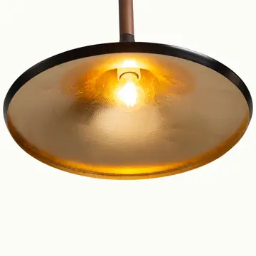 Pendant Light 8" Matte Black Lodi Small
