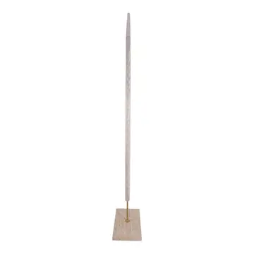 Decorative Sculpture - Ivory Wood Stone Oversized, 68 in.