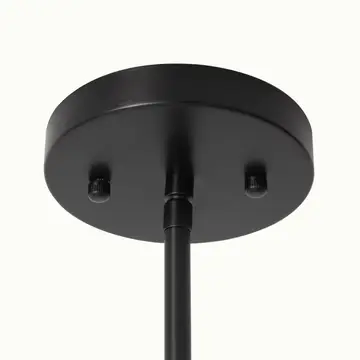 Pendant Light 8" Matte Black Lodi Small