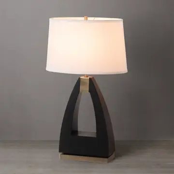 Table Lamp Trina 30" Ebony Brass Linen