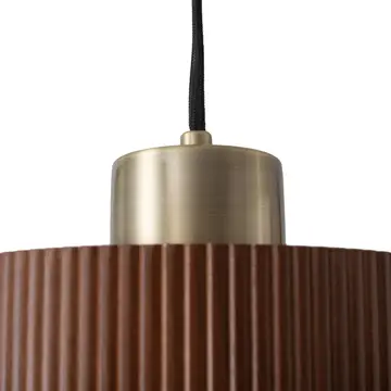 Tambo Pendant Light-Dark Walnut