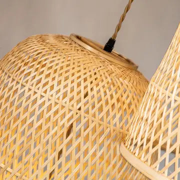 Three Lights Rattan Pendant