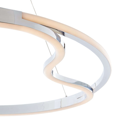 Minsk Single Round Chandelier // Chrome