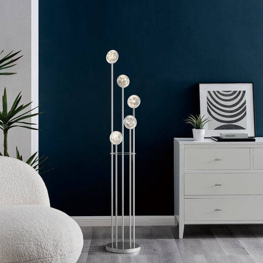 Chrome Bubble LED Floor Lamp