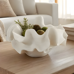 12" Luzern Quartz Resin Coral Bowl