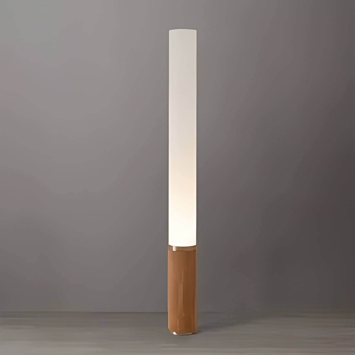 Tambo Cylindro, 60" Accent Floor Lamp, Natural Ash, Weathere