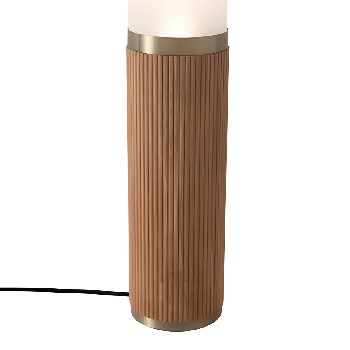 Tambo Cylindro, 60" Accent Floor Lamp, Natural Ash, Weathere
