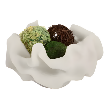 12" Luzern Quartz Resin Coral Bowl