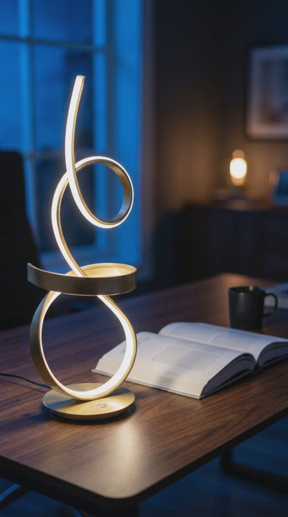 Amsterdam LED with Touch Dimmer Table Lamp // Gold